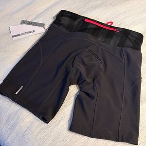Mondetta Black Biking Shorts with Pink Detail & Seat Padding